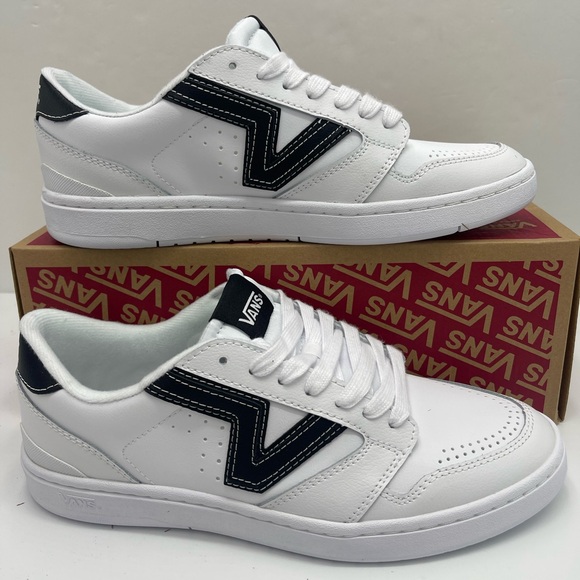 Vans Men’s White and Black Shoes Lowland 2.0White/BlackVN000D6RYB2 Sneakers